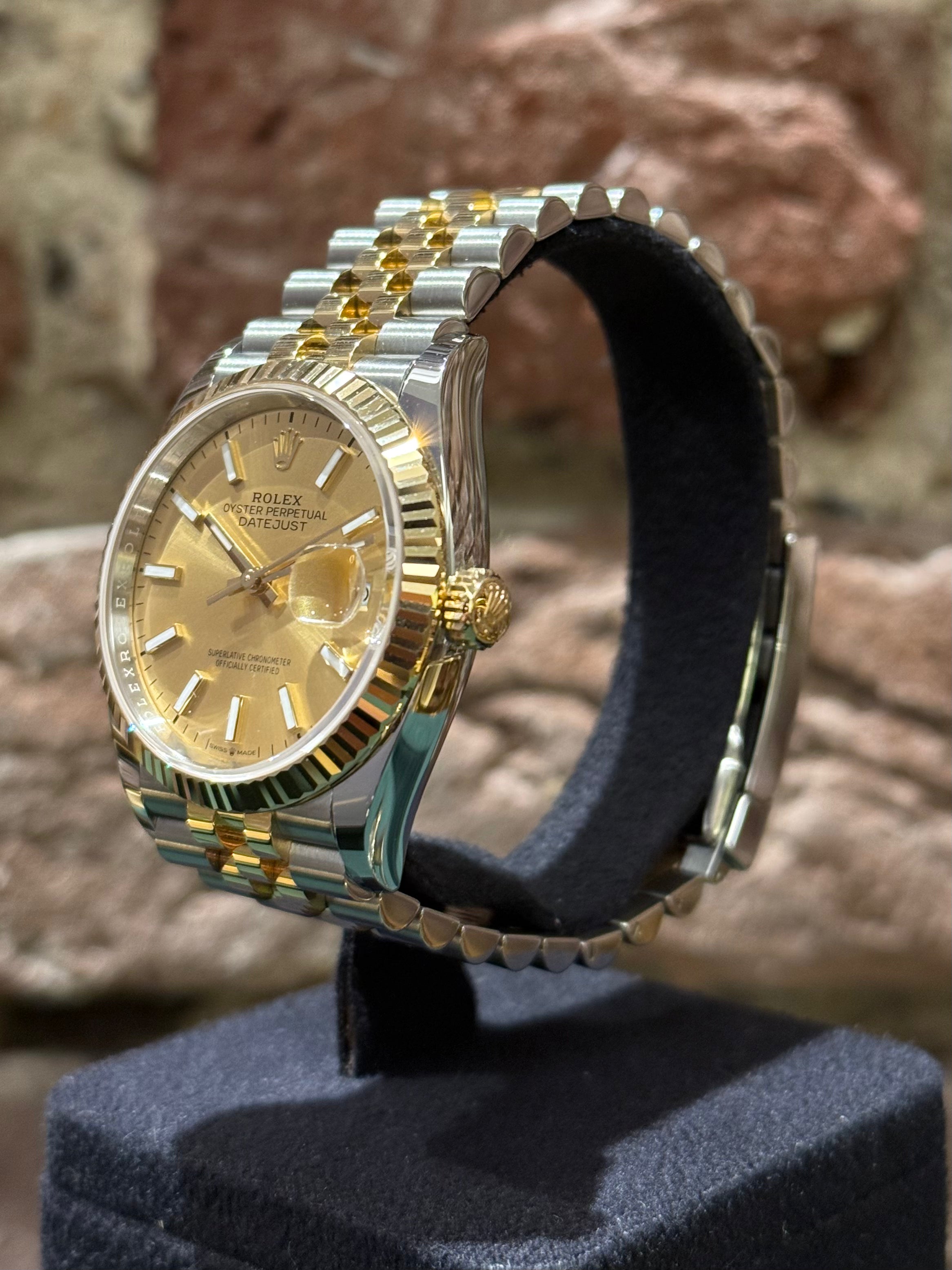 Rolex Datejust 36 - Champagner Zifferblatt, Modell 2025, Ref.126233