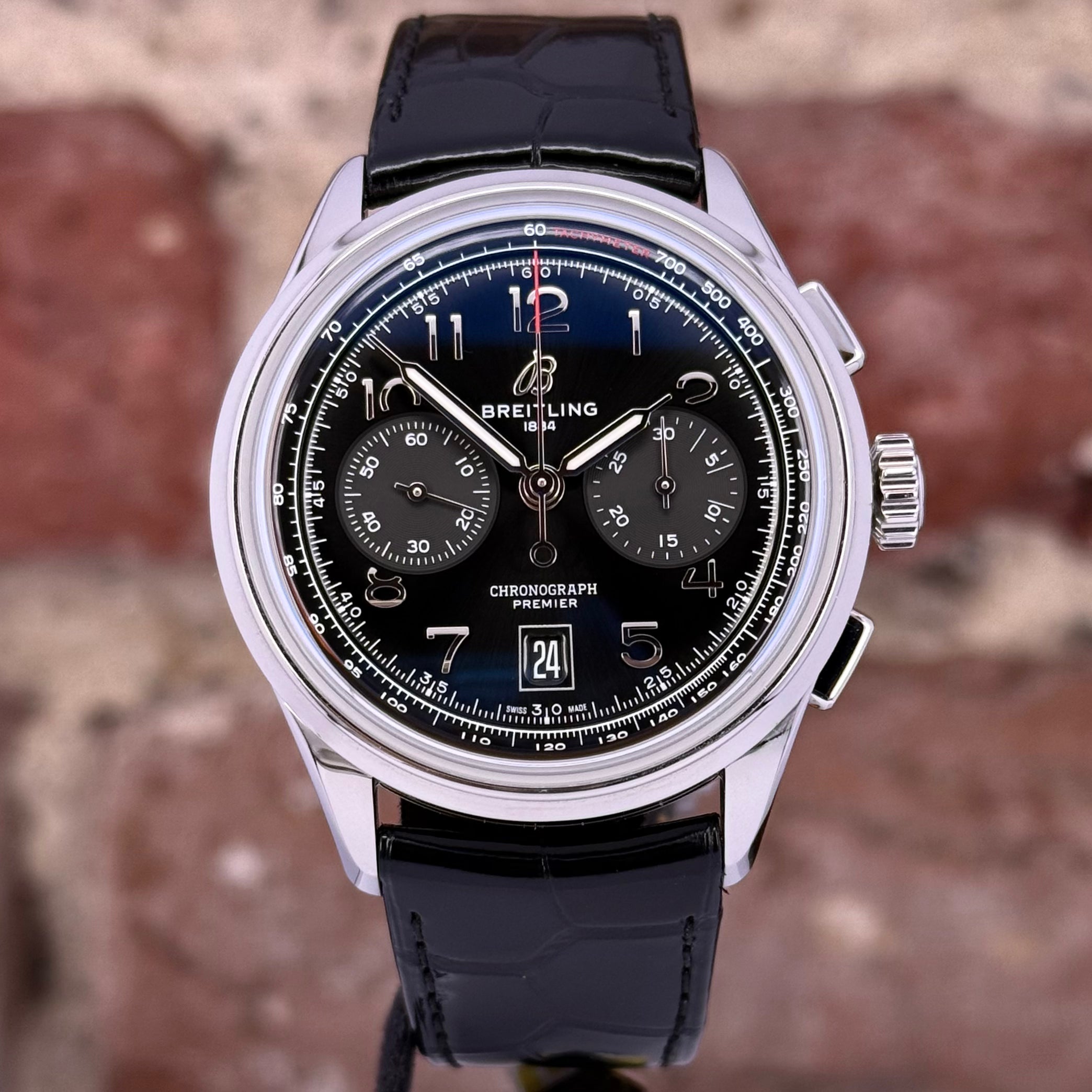 Breitling Premier B01 42 - Schwarzes Zifferblatt, Modell 2026, Ref.AB0145