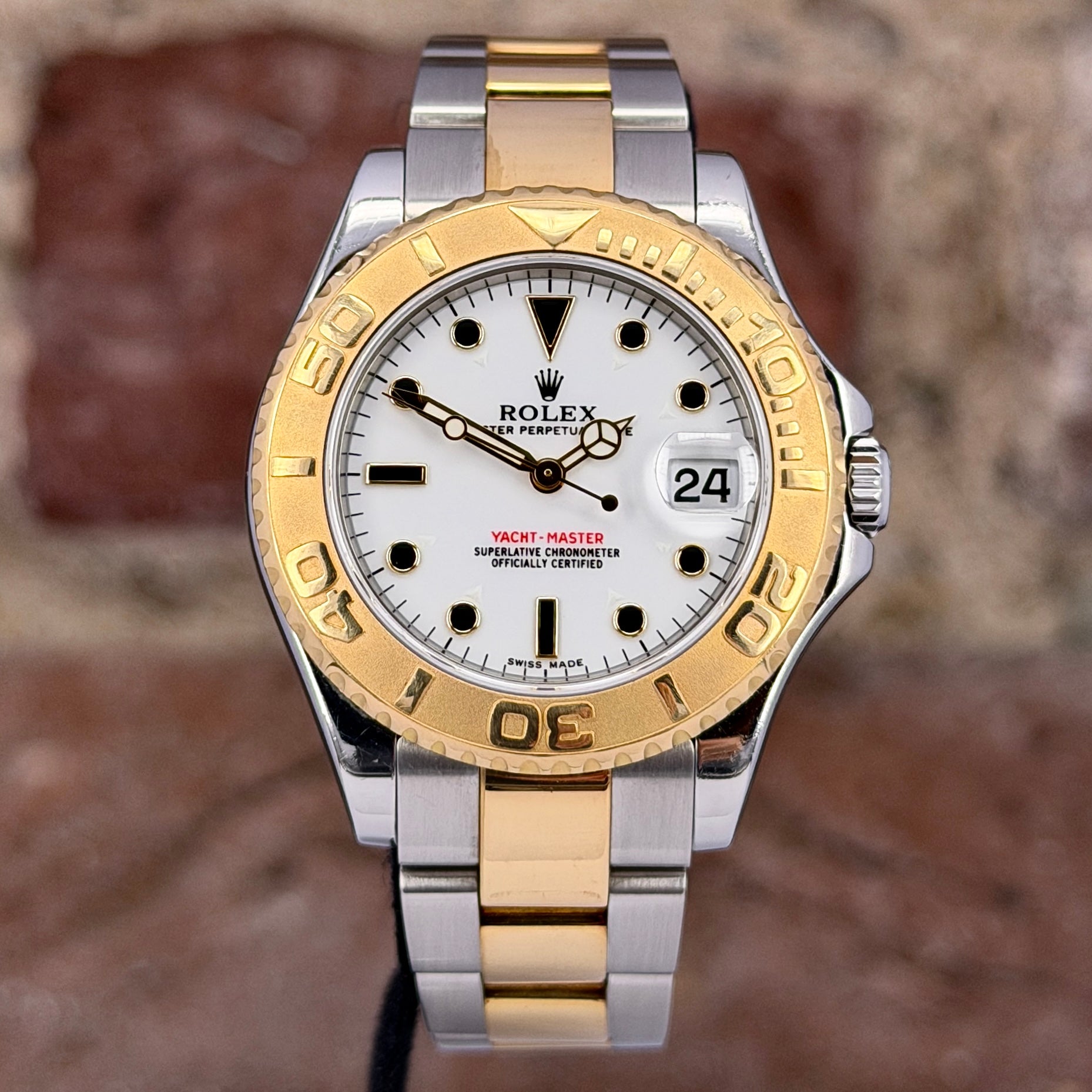 Rolex Yacht-Master 35 - Weißes Zifferblatt, Ref. 168623